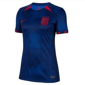 NWT $95 Nike USA Women Soccer Futbol Jersey Slim Fit Navy Medium